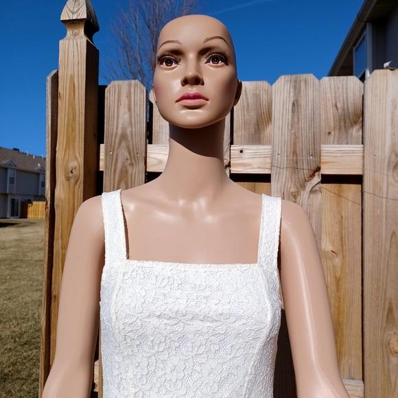 Hollister Abercombie California Cream Tight or Expandable Lace Dress Small - Picture 5 of 14